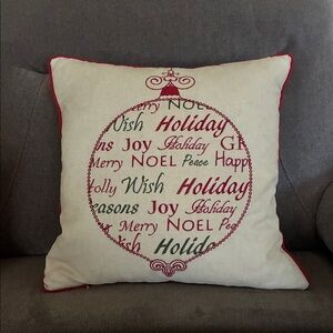 16X16” down Christmas cushion